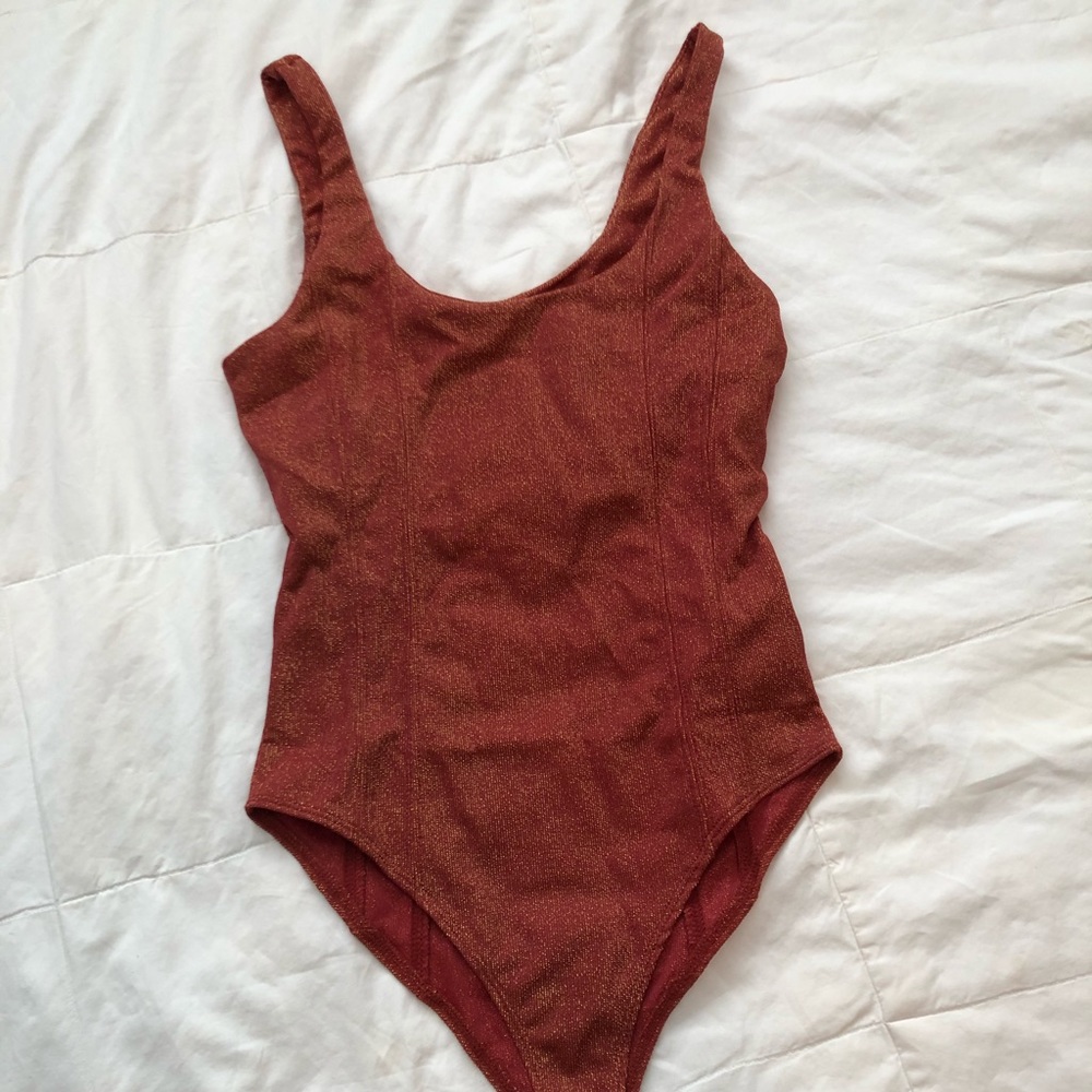 Burnt orange bodysuit size small